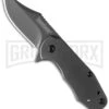 Kershaw Ember Flipper Assisted Opening Knife - Gray Plain 2 Kershaw Ember Flipper Assisted Opening Knife - Gray Plain -Kershaw Store kershaw ember 3560 cm large