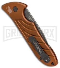 Kershaw Emerson Launch 5 Earth Brown Automatic Knife - Blackwash Plain -Kershaw Store kershaw emerson launch 5 FDE brown blackwash 7600EBBW BHQ 37823 jr side large