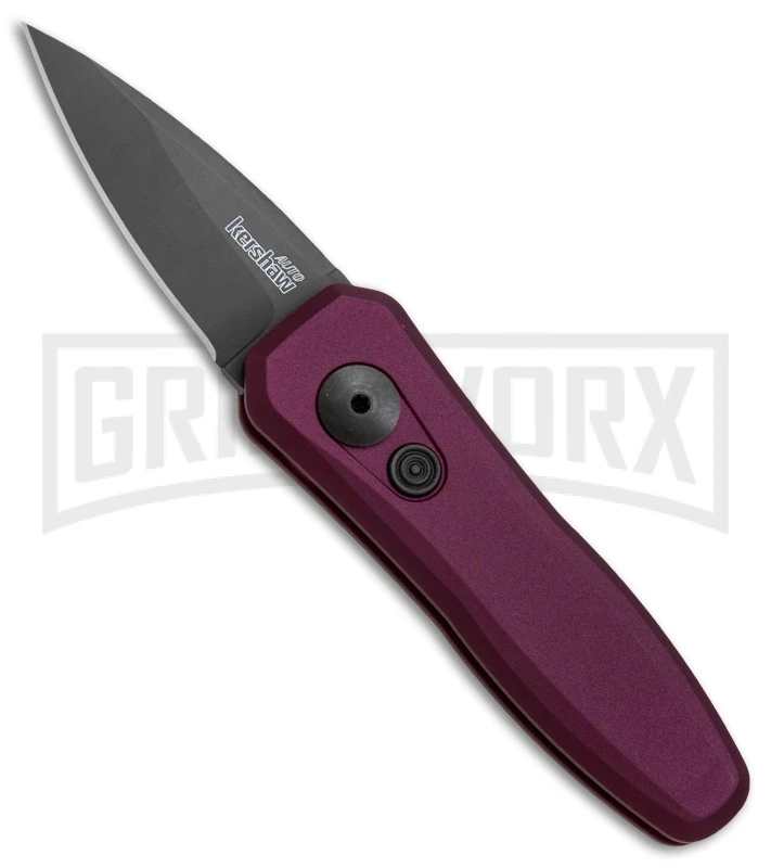 Kershaw Launch 4 Purple Automatic Knife CA Legal - Black Plain 3 Kershaw Launch 4 Purple Automatic Knife CA Legal - Black Plain