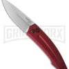 Kershaw Launch 2 Red Aluminum Automatic Knife - Stonewash Plain 1 Kershaw Launch 2 Red Aluminum Automatic Knife - Stonewash Plain -Kershaw Store kershaw launch auto 2 sw red cm large