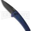 Kershaw Launch 3 Blue Automatic Knife - Black Plain 2 Kershaw Launch 3 Blue Automatic Knife - Black Plain -Kershaw Store kershaw launch auto 3 black dlc blue cm large