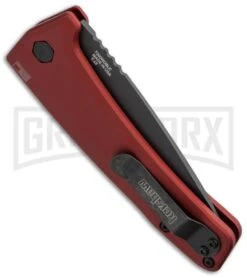 Kershaw Launch 3 Red Automatic Knife - Black Plain -Kershaw Store kershaw launch auto 3 black dlc red side cm large