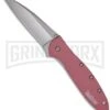 Kershaw Leek Pink Assisted Opening Knife - Bead Blast