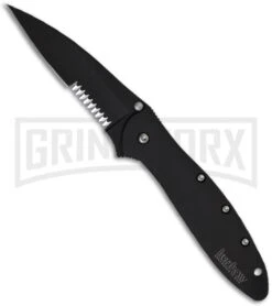 Kershaw Leek Assisted Opening Knife - Black Serr