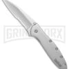 Kershaw Leek Assisted Opening Knife - Bead Blast Serr -Kershaw Store kershaw leek 1660stx bhq 6612 jr large