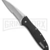 Kershaw Leek Black Assisted Opening Knife - Bead Blast Serr -Kershaw Store kershaw leek black bb KS1660C27ST BHQ 49610 er large