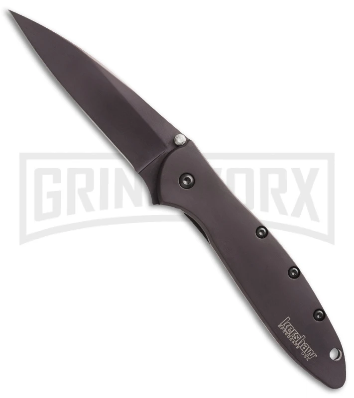 Kershaw Leek Brown Assisted Opening Knife - Brown Plain 3 Kershaw Leek Brown Assisted Opening Knife - Brown Plain