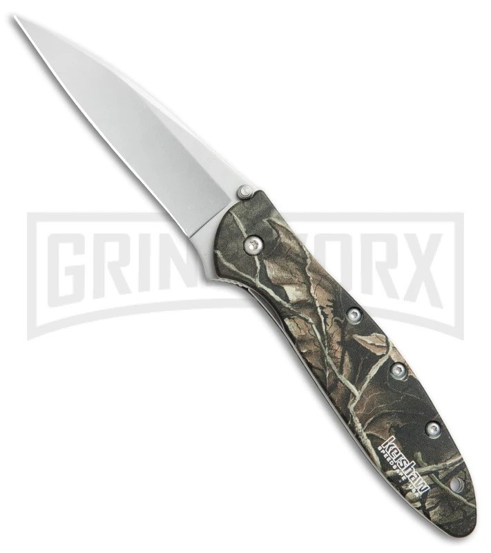 Kershaw Leek Camo Assisted Opening Knife - Bead Blast 3 Kershaw Leek Camo Assisted Opening Knife - Bead Blast