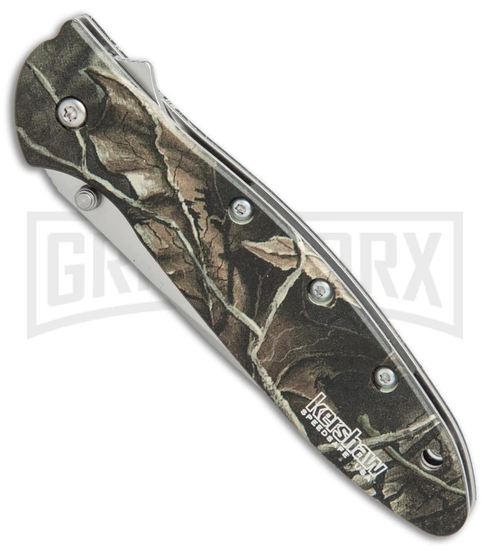 Kershaw Leek Camo Assisted Opening Knife - Bead Blast 4 Kershaw Leek Camo Assisted Opening Knife - Bead Blast - Image 2