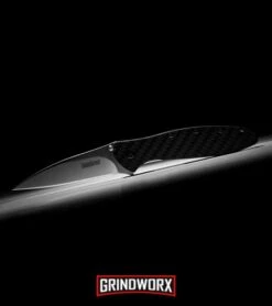 Kershaw Leek Carbon Fiber Assisted Opening Knife - Stonewash Plain -Kershaw Store kershaw leek cf 1660CF BHQ 52168 dl large