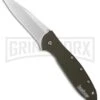 Kershaw Leek Olive Spring Assisted Knife - Bead Blast Plain 2 Kershaw Leek Olive Spring Assisted Knife - Bead Blast Plain -Kershaw Store kershaw leek olive 1660ol bhq 14810 jr 2 large