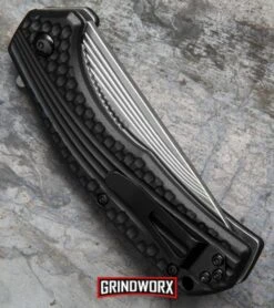 Kershaw Portal Flipper Assisted Opening Knife - Stonewash Plain -Kershaw Store kershaw portal 8600 BHQ 34468 dl side large