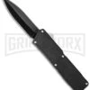 Lightning Black D/A OTF Automatic Knife - Black Dagger Plain -Kershaw Store lightning black black dagger plain cm large