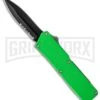 Lightning Zombie Green D/A OTF Automatic Knife - Black Dagger Serr -Kershaw Store lightning green black dagger serr cm large