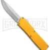 Lightning Yellow D/A OTF Automatic Knife - Satin Plain -Kershaw Store lightning yellow satin plain large