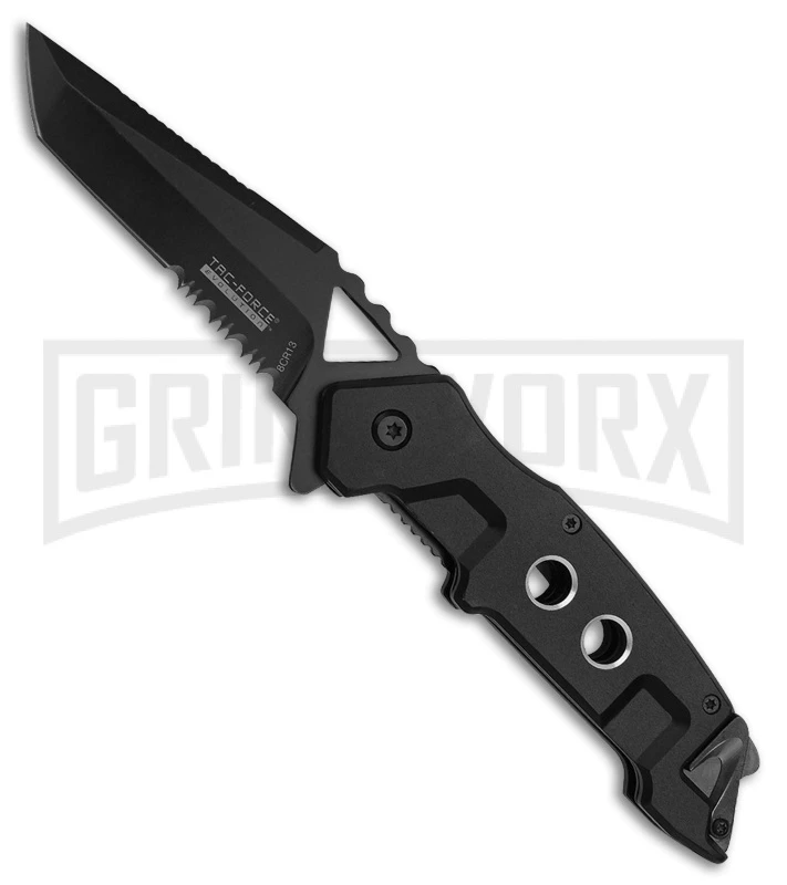 M-Tech Evolution Jet War Black Spring Assisted Knife - Black Serr 3 M-Tech Evolution Jet War Black Spring Assisted Knife - Black Serr