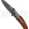 M-Tech Evolution Timber Lust Brown Wood Spring Assisted Knife - Gray Plain -Kershaw Store m tech evolution timber lust brown wood sa gray BP 27284 jr large