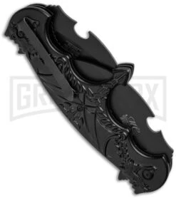 Masters Collection Red Dragon Dual Blade Spring Assisted Knife - Black Serr -Kershaw Store master collection mc a004 side cm large