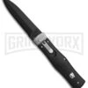 Mikov 241 Predator ABS Black Automatic Leverlock Knife - Black Dagger -Kershaw Store mikov 241 predator black black BHQ 37155 dl large
