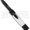 AKC Minion Concord Black/White OTF Automatic Knife - Dagger Black 2 AKC Minion Concord Black/White OTF Automatic Knife - Dagger Black -Kershaw Store minion black white black dagger jm large