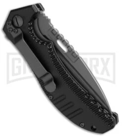 M-Tech Xtreme Ballistic Black Spring Assisted Knife - Gray Plain -Kershaw Store mtech xtreme ballistic black titanium mx a817gy side large