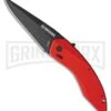 Schrade Landshark Red Aluminum Spring Assisted Knife - Black Plain 2 Schrade Landshark Red Aluminum Spring Assisted Knife - Black Plain -Kershaw Store schrade landshark sa red alum black GX 31175 jr large