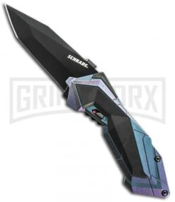 Schrade Chameleon MAGIC Spring Assisted Knife - Tanto Black Plain