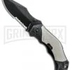 Schrade Grey MAGIC Spring Assisted Knife - Black Serr -Kershaw Store schrade magic scha4 bhq 15876 jr large