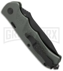Schrade Extreme Survival Green Automatic Knife - Tanto Black Plain -Kershaw Store schrade sc60odt side large