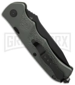 Schrade Extreme Survival SC60ODTS Green Automatic Knife - Tanto Black Serr -Kershaw Store schrade sc60odts side large