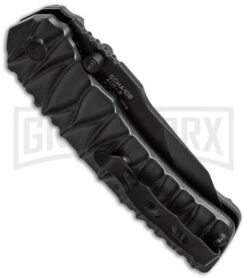 Schrade SCHA10B MAGIC Dual-Action Manual & Assisted Opening Knife - Black Plain -Kershaw Store schrade scha10b side cm large