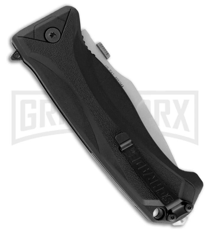Schrade Black MAGIC Spring Assisted Knife SCHA6L - Bead Blast Plain 4 Schrade Black MAGIC Spring Assisted Knife SCHA6L - Bead Blast Plain - Image 2