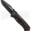 Schrade Brown Drop Point MAGIC Spring Assisted Knife SCHA6LBR (3.75" Plain)