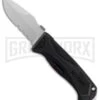 Schrade Black MAGIC Spring Assisted Knife - Bead Blast Serr