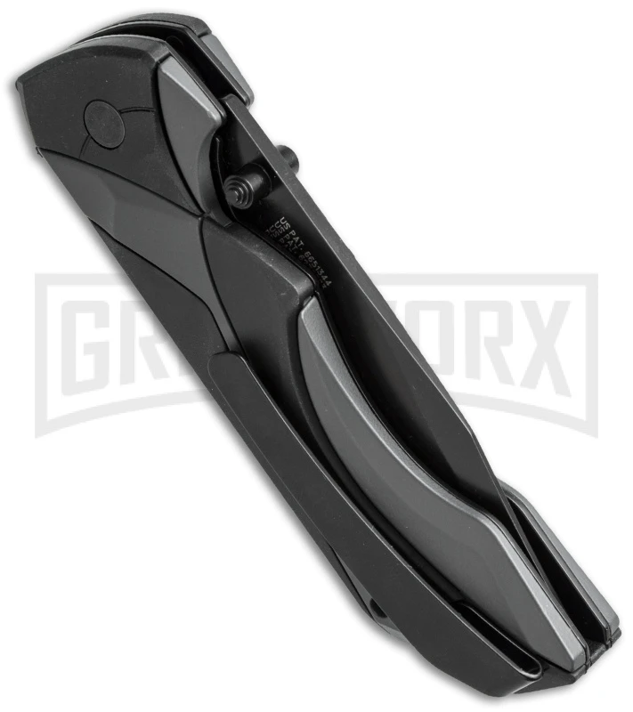 Schrade SCHA8B 24/7 MAGIC Gray/Black Spring Assisted Knife - Black Plain 4 Schrade SCHA8B 24/7 MAGIC Gray/Black Spring Assisted Knife - Black Plain - Image 2