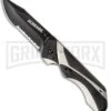 Schrade SCHA8CS 24/7 MAGIC Champagne/Black Spring Assisted Knife - Black Serr