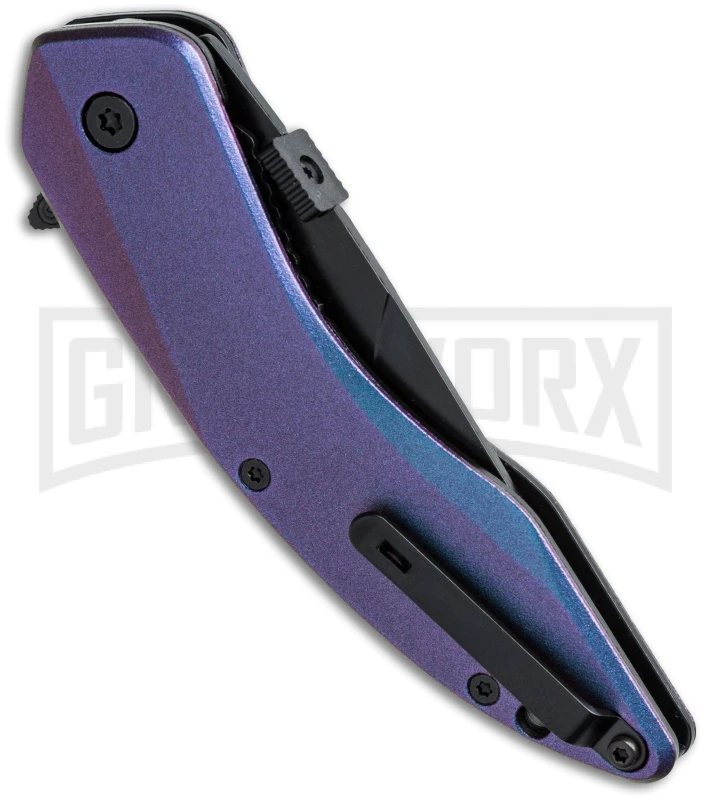 Schrade SCHA9C Landshark ColorShift MAGIC Spring Assisted Knife - Black Plain 4 Schrade SCHA9C Landshark ColorShift MAGIC Spring Assisted Knife - Black Plain - Image 2