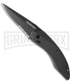 Schrade SCHA9S Gray Landshark MAGIC Spring Assisted Knife - Gray Serr