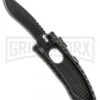 Schrade Viper 2 Large Side Opening Black Spring Assisted Knife - Black Plain