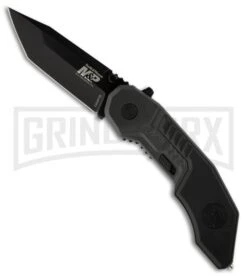 Smith & Wesson MAGIC Spring Assist Knife - Tanto Black Plain