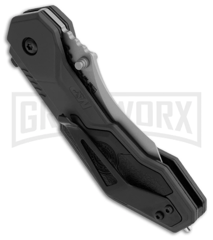 Smith & Wesson Desert MAGIC Tan Spring Assist Knife - Black Serr 4 Smith & Wesson Desert MAGIC Tan Spring Assist Knife - Black Serr - Image 2