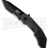 Smith & Wesson MAGIC Grey Spring Assisted Knife - Tanto Black Serr