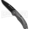 Smith & Wesson Mini S.W.A.T. Gray Aluminum Spring Assisted Knife - Black Plain 2 Smith & Wesson Mini S.W.A.T. Gray Aluminum Spring Assisted Knife - Black Plain -Kershaw Store smith and wesson mini swat sa gray black GX 31296 jr large