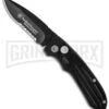 Smith & Wesson Extreme Ops SW40BS Mini Black Automatic Knife - Black Serr -Kershaw Store smith and wesson sw40bs cm large