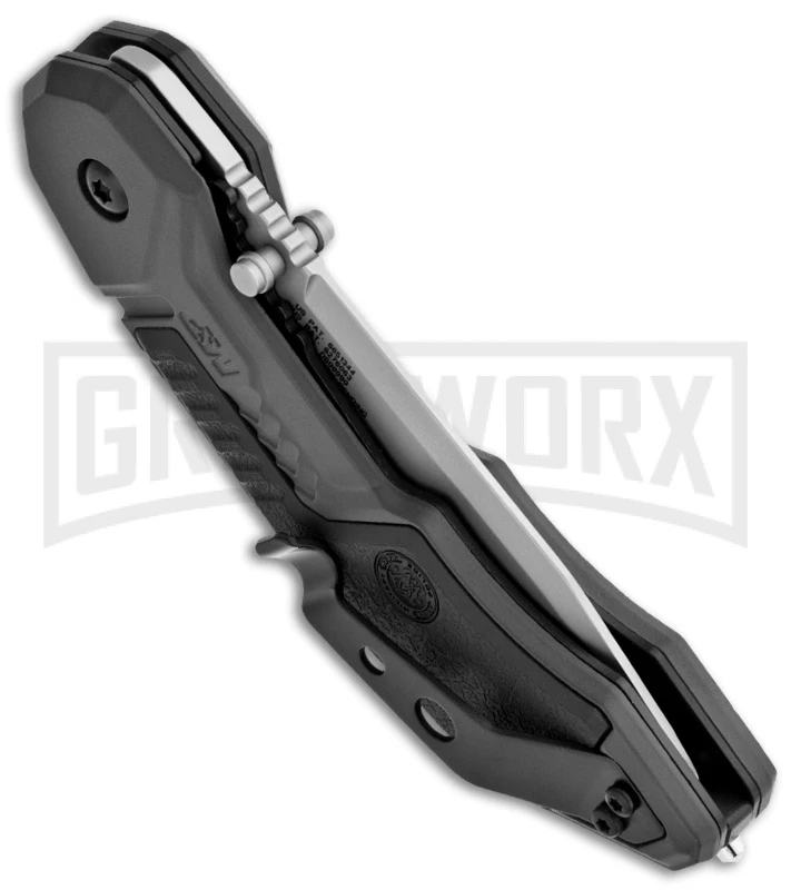 Smith & Wesson Desert MAGIC Tan Spring Assist Knife - Tanto Black Serr 4 Smith & Wesson Desert MAGIC Tan Spring Assist Knife - Tanto Black Serr - Image 2