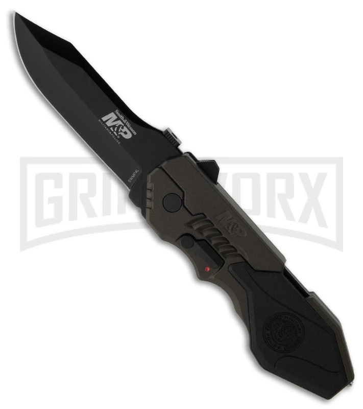 Smith & Wesson Black Military & Police Spring Assist Knife - Black Plain 3 Smith & Wesson Black Military & Police Spring Assist Knife - Black Plain