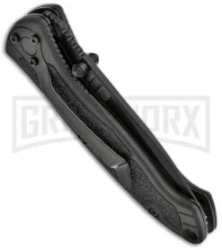 Smith & Wesson Medium SWAT MAGIC Black Spring Assisted Knife - Black Plain -Kershaw Store smith wesson swatmb black plain side large