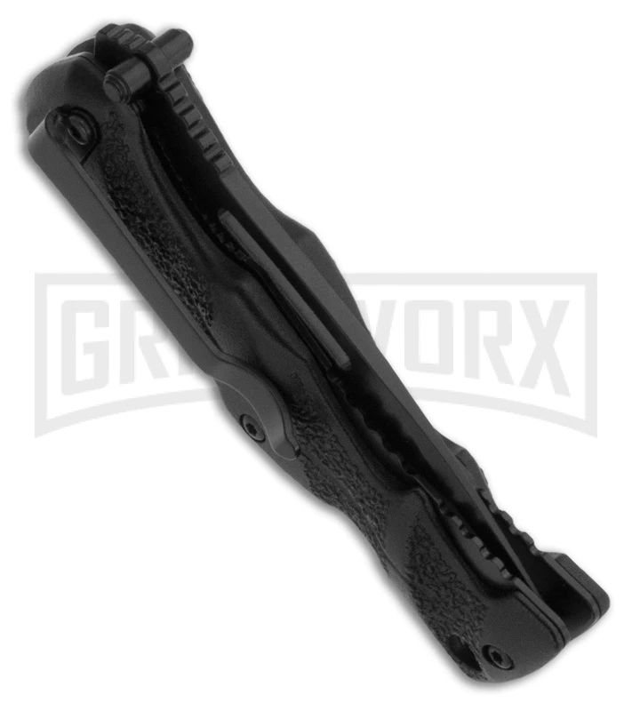 Smith & Wesson Black Ops Black Spring Assist Knife - Black Serr 4 Smith & Wesson Black Ops Black Spring Assist Knife - Black Serr - Image 2