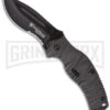 Smith & Wesson Black Ops Dark Grey MAGIC Spring Assisted Knife - Black Serr -Kershaw Store smith wesson swblop4bs large