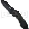 Smith & Wesson Grey MAGIC Spring Assist Knife - Black Plain 1 Smith & Wesson Grey MAGIC Spring Assist Knife - Black Plain -Kershaw Store smith wesson swmp5l large